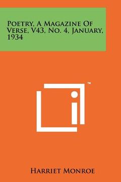 portada poetry, a magazine of verse, v43, no. 4, january, 1934 (en Inglés)