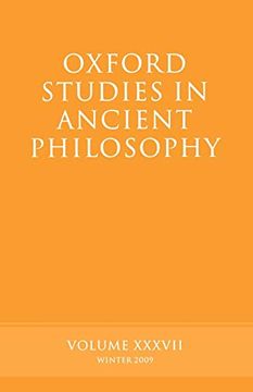 portada Oxford Studies in Ancient Philosophy: Volume 37 (en Inglés)