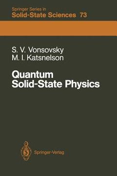 portada Quantum Solid-State Physics (en Inglés)