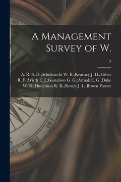 portada A Management Survey of W.; 3 (en Inglés)