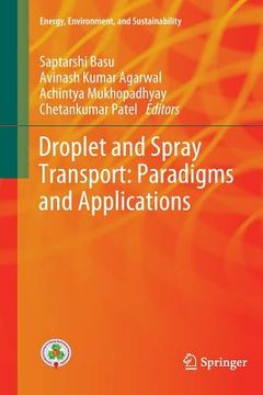 portada Droplet and Spray Transport: Paradigms and Applications (en Inglés)
