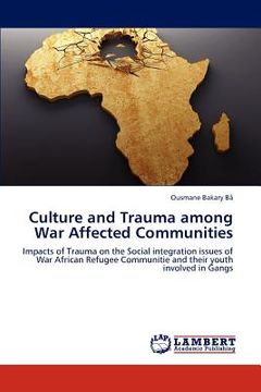 portada culture and trauma among war affected communities (en Inglés)