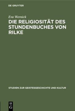 portada Die Religiosität des Stundenbuches von Rilke (en Alemán)