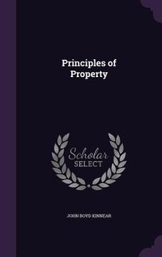portada Principles of Property (en Inglés)