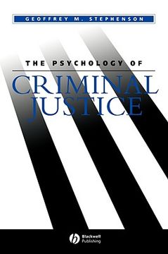 portada the psychology of criminal justice (in English)