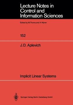 portada implicit linear systems (in English)