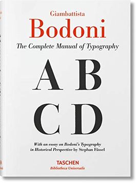 portada Giambattista Bodoni. Manual of Typography (Bibliotheca Universalis) 