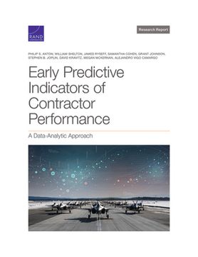portada Early Predictive Indicators of Contractor Performance: A Data-Analytic Approach (in English)