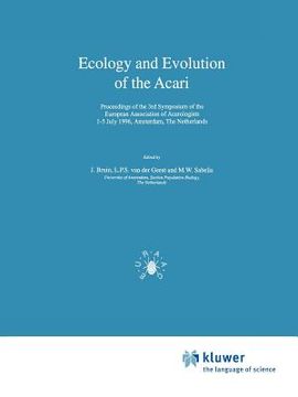 portada ecology and evolution of the acari (in English)