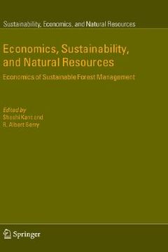 portada economics, sustainability, and natural resources: economics of sustainable forest management (en Inglés)
