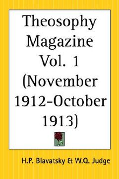 portada theosophy magazine, november 1912 to october 1913 (in English)