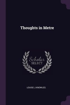 portada Thoughts in Metre