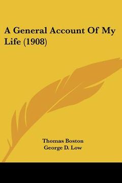 portada a general account of my life (1908) (en Inglés)