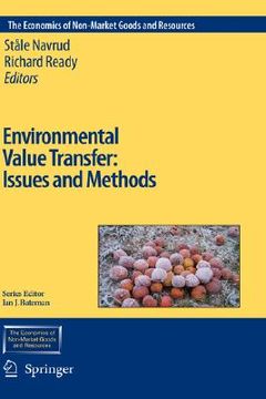 portada environmental value transfer: issues and methods (en Inglés)