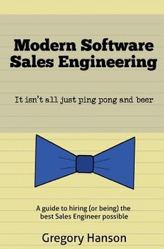 portada Modern Software Sales Engineering: It isn't all just ping pong and beer