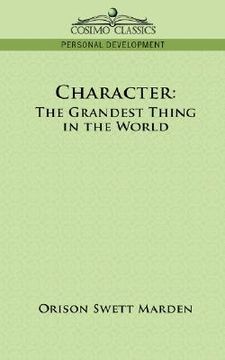 portada character: the grandest thing in the world (in English)