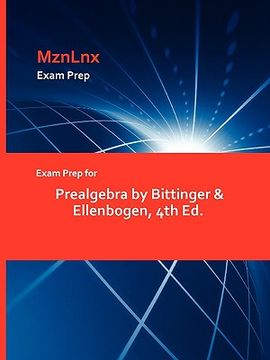 portada exam prep for prealgebra by bittinger & ellenbogen, 4th ed.