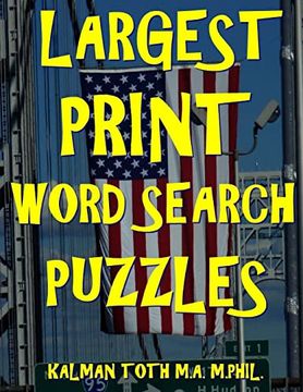 portada Largest Print Word Search Puzzles: 133 Extra Large Print Entertaining Themed Word Search Puzzles 
