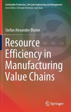 portada Resource Efficiency in Manufacturing Value Chains (en Inglés)