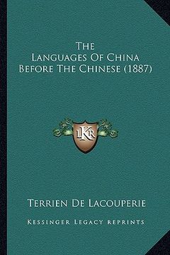 portada the languages of china before the chinese (1887) (in English)