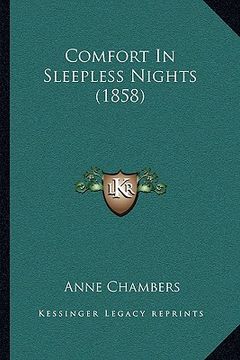 portada comfort in sleepless nights (1858) (en Inglés)