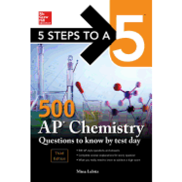 portada 5 Steps to a 5: 500 ap Chemistry Questions to Know by Test Day, Third Edition (Mcgraw Hill Education 5 Steps to a 5) 
