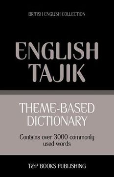 portada Theme-based dictionary British English-Tajik - 3000 words (en Inglés)