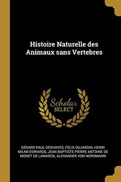 portada Histoire Naturelle Des Animaux Sans Vertebres (en Francés)