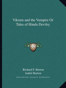 portada vikram and the vampire or tales of hindu devilry (en Inglés)