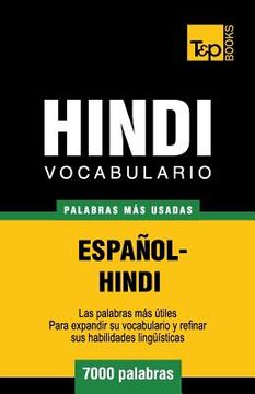portada Vocabulario Español-Hindi - 7000 palabras más usadas