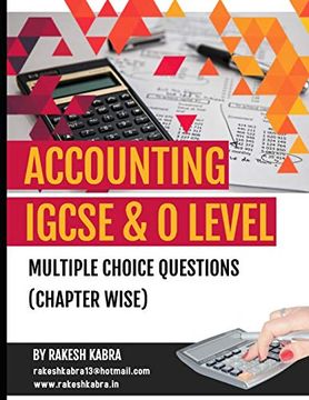 portada Igcse & o Level Accounting: A Compilation of Multiple Choice Questions (Chapter Wise) From Past Papers (en Inglés)