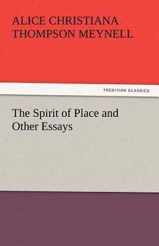 portada the spirit of place and other essays (en Inglés)