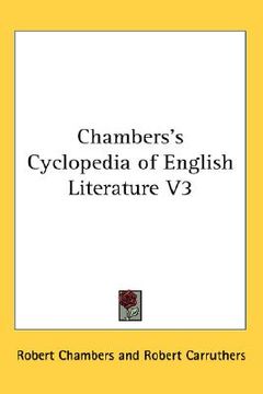 portada chambers's cyclopedia of english literature v3 (en Inglés)