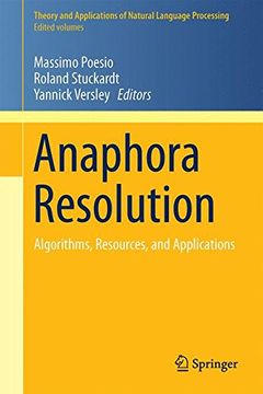 portada Anaphora Resolution: Algorithms, Resources, and Applications (Theory and Applications of Natural Language Processing)