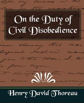 portada on the duty of civil disobedience (new edition) (in English)