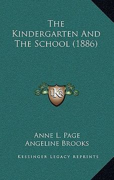 portada the kindergarten and the school (1886) (in English)