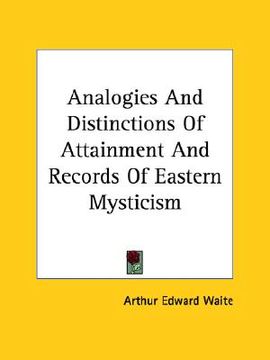 portada analogies and distinctions of attainment and records of eastern mysticism