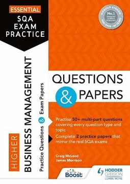 portada Essential sqa Exam Practice: Higher Business Management Questions and Papers: From the Publisher of how to Pass (en Inglés)