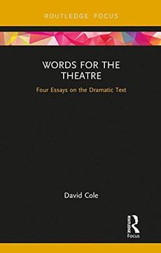 portada Words for the Theatre: Four Essays on the Dramatic Text (Focus on Dramaturgy) (en Inglés)