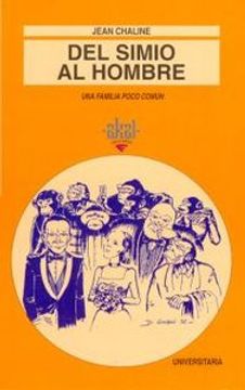 portada Del simio al hombre (Universitaria) (in Spanish)