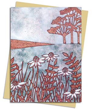 portada Janine Partington: Copper Foil Meadow Scene Greeting Card Pack: Pack of 6 (Greeting Cards) 
