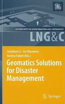 portada geomatics solutions for disaster management (en Inglés)