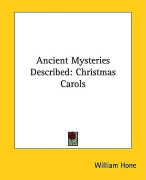 portada ancient mysteries described: christmas carols (in English)