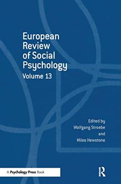 portada European Review of Social Psychology: Volume 13 (Special Issues of the European Review of Social Psychology) (en Inglés)