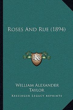 portada roses and rue (1894) (en Inglés)