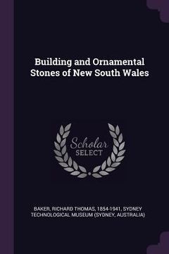 portada Building and Ornamental Stones of New South Wales (in English)