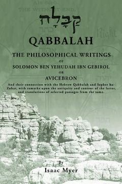 portada Qabbalah: The Philosophical Writings of Solomon Ben Yehudah Ibn Gebirol (en Inglés)
