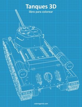 portada Tanques 3D libro para colorear