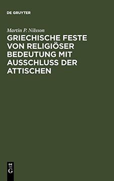 portada Griechische Feste von Religiöser Bedeutung mit Ausschluss der Attischen (in German)