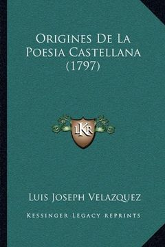 portada Origines de la Poesia Castellana (1797) (in Spanish)